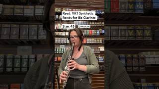 Reed test vandorenusa VK1 Size 45 vandoren reeds synthetic band clarinet clarinetist [upl. by Wey]