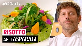 Risotto agli asparagi e limone sotto sale la ricetta inedita di Cesare Battisti [upl. by Apple]