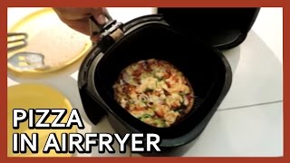 Pizza in Airfryer  Pizza at home with Airfryer  Air Fryer Pizza  Homemade Pizza Recipe [upl. by Haisa]