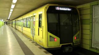 UBahn Berlin HZug in Lichtenberg U5 HD [upl. by Callista394]