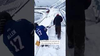 These Bills fans got free tickets for shoveling snow shorts nfl bills 49ers [upl. by Prentice]