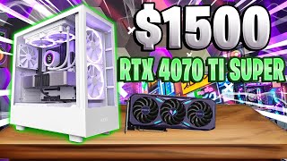 BEST 1500 R7 5700X3D Gaming PC Build 2024 💸  Ryzen 7 5700x3D  RTX 4070 TI S [upl. by Forland]