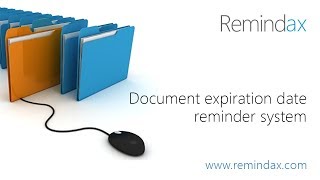 Manage document expiration tutorial  Remindax [upl. by Eddi]