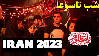 Iran Tehran 2023 Moharam nights walk in tehran street تهران محرم [upl. by Brothers]