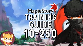 MapleStory Training Guide Level 10 to 250  Reboot amp Regular  GMS [upl. by Brace]