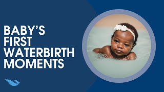 Babys First Water Birth Moments  Waterbirth Solutions [upl. by Wedurn]