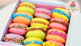 LA GALLETA MÁS RICA  ALFAJORES DE COLORES  MIS PASTELITOS [upl. by Ruder]