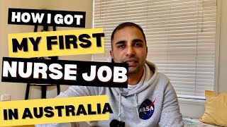 HOW I GOT MY FIRST NURSE JOB IN AUSTRALIA 🇦🇺 [upl. by Brinna653]