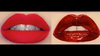 DIY Lippen von glänzend zu matt [upl. by Nonnaihr543]