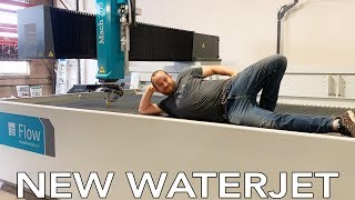 New Waterjet Unboxing Install and Shenanigans  5axis Flow Mach 200 [upl. by Cinamod288]