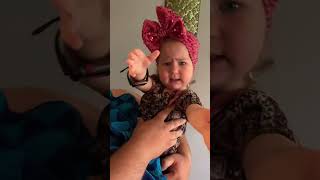 Babys reaction when dad shaves😆baby toddlers hilarious cutebaby haha dad reaction haha [upl. by Ardnasal492]