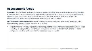 Community Reinvestment Act Overview [upl. by Ama]