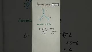 formal charge class 11  formal charge trick education viral chemistry [upl. by Eedolem804]