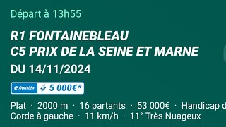 Yan Pronostic Pmu Quinté Du jeudi 14 novembre 2024 [upl. by Ayoted]