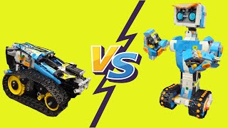 LEGO Boost 17101 The Robot VS LEGO Technic 42095 Remote Controlled Stunt Racer  Lego Boost VS Racer [upl. by Coad336]