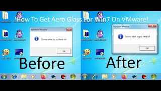 How To Get The Aero Glass Working For Your Windows 7 Virtual Machine On VMware [upl. by Kenimod955]