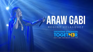 REGINE VELASQUEZ Araw Gabi  Viva 43rd Anniversary Music Fest [upl. by Norrek403]