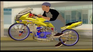 Setting Ninja RR Thailook NGO Street Drag bike Party Gta sa  Link Mod video by Aditya Wahyu Pradana [upl. by Elyk]