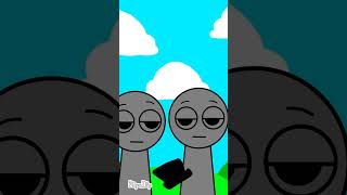 How black came in sprunki funnymemes animation flipaclip humor incredibox art polo black [upl. by Monjan]