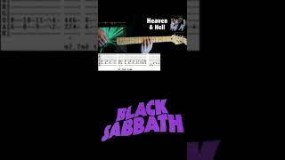 Black Sabbath Heaven And Hell Guitar Tab Cover [upl. by Anaugahs765]