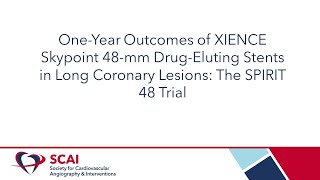 Dr Ki Park presents OneYear Outcomes of XIENCE Skypoint Published in JSCAI at SCAI 2023 [upl. by Einad248]