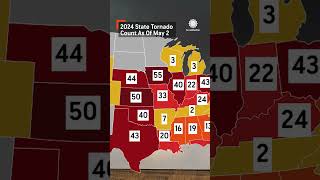 Tornadoes by State As of May 1 2024 [upl. by Eladal]