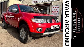 Walk around video for a Mitsubishi L200 Double Cab DID Trojan 4WD 175Bhp [upl. by Leahcir]