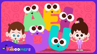 Pop Go the Vowels Song from The Kiboomers  Learning Phonics for Toddlers [upl. by Hayashi451]