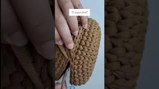 Acabamento bolsa bohocostura com pontos baixíssimos crochet diy [upl. by Mauldon]