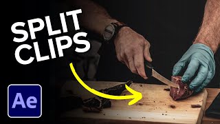 After Effects How to Split Clip [upl. by Mcclees]