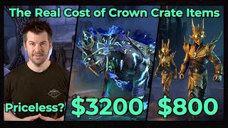 ESO Crown Crates Expected Cost of Every Item wExcel spreadsheet [upl. by Notrab247]