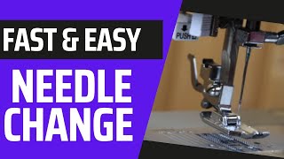 How To Change A Sewing Machine Needle Singer Heavy Duty [upl. by Aylsworth]