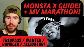 MONSTA X Guide Reaction amp MV Marathon Trespass  Wanted  Gambler  Alligator 🐊 [upl. by Kreindler493]