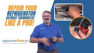 How To Replace A Frigidaire Refrigerator Defrost Thermostat 5303918214 [upl. by Solotsopa728]