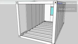 Detachable flat pack container house Installation Notes [upl. by Essined]