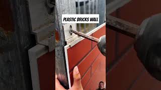 Plastic bricks wall mounted construction brick architecture [upl. by Rida660]