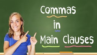 German Lesson 106  Commas in German Sentences  Part 1 Main Clauses  B1B2C1 [upl. by Araic]