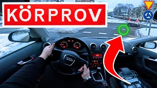 UPPKÖRNING BIL  GODKÄNT KÖRPROV Häng MED i bilen på KÖRNING PROV uppkörning körkort [upl. by Lucretia]