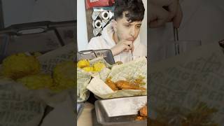 Wingstop ASMR with Garlic Parmesan Spicy Korean and Atomic Wings shorts asmr mukbang [upl. by Daisi]