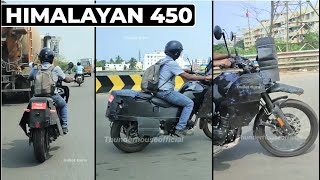 Royal Enfield Himalayan 450 Spied Covered  Launch Soon [upl. by Simons309]