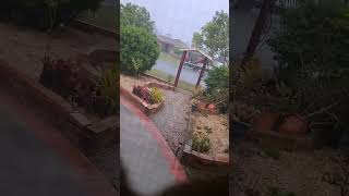 Dont have a metal pole on your house Australia storm hailstorm weathernews [upl. by Nrol]