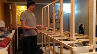 How to Build Model Railroad Benchwork  Open Grid [upl. by Feliza]