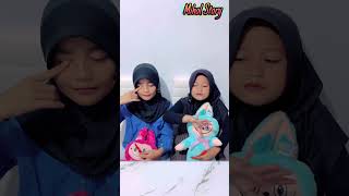 FEBY amp KAYLA MIMPI SERAM SAAT TIDUR BARENG BONEKA LABUBU😴😱trending comedy humor funny shorts [upl. by Arnulfo]