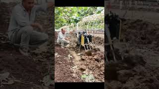 “Simple soil tilling machine” automobile woodfarm excavator woodprocessing drone farming [upl. by Oivatco404]