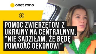 Pomoc zwierzętom z Ukrainy w Polsce na Dworcu Centralnym quotNie sądziłam że będę pomagać gekonowiquot [upl. by Sirrad]