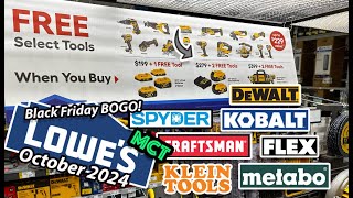 Black Friday BOGO Sales at Lowes [upl. by Enelhtak]