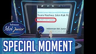 Wow Viewers video Nasha saat audisi hampir 30 juta  TOP 10  Indonesian Idol Junior 2018 [upl. by Heigl]