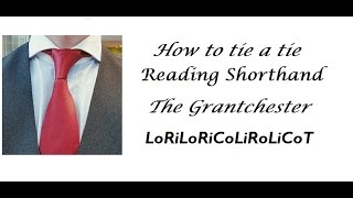 How to tie a tie Shorthand The Grantchester [upl. by Abshier]