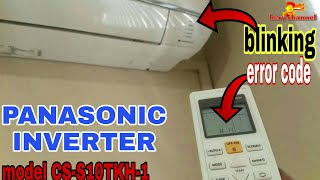 Panasonic air conditioner timer blinking  inverter 1hpmade in malaysia [upl. by Nylrebma970]