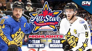 NHL AllStar Game Highlights  Team McDavid vs Team Matthews [upl. by Suilenroc595]